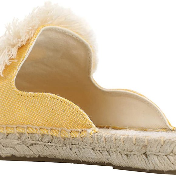 Women's Spring Summer Tassel & Fluffy Ball Canvas - Picture 4 of 5